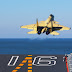 Chinese J-15 Fighter Jet Takes Off From CV16 Liaoning Aircraft Carrier