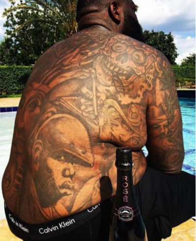 Rick Ross Gets Rich Forever Tattoo on His Chin  The Hollywood Gossip
