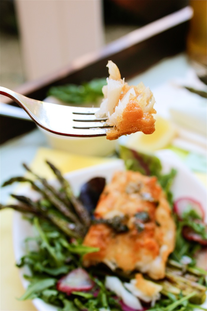 A Saucy Kitchen: Crispy, Batter Cod with a Buttery Lemon Basil Drizzle