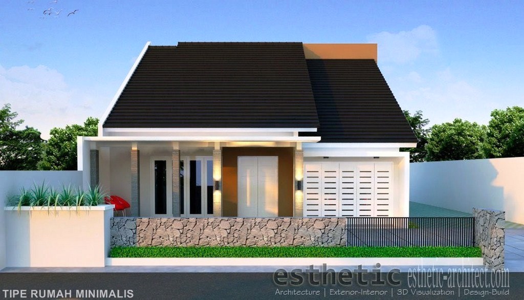 home design interior singapore Rumah  1 Lantai Dengan Garasi Rumah Minimalis Mewah 