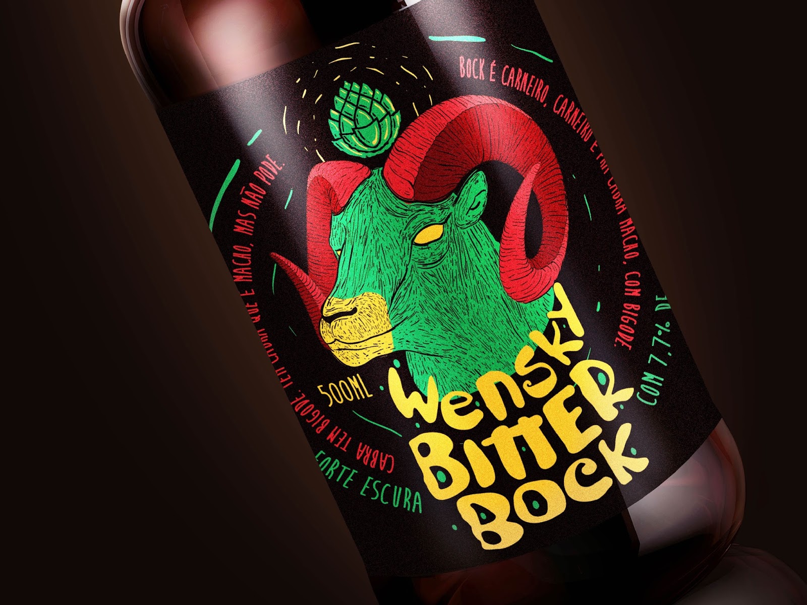 Wensky Bitter Bock Beer on Packaging of the World Creative Package Design Gallery