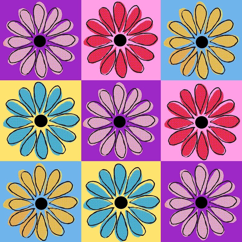 17+ Pop Art Floral Design, Inspirasi Penting!
