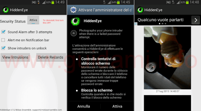 Hidden Eye app Android