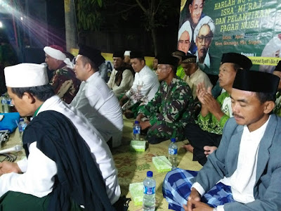 WARGA NU KECAMATAN MIRI PERINGATI ISRA’ MI’RAJ DENGAN PENGAJIAN