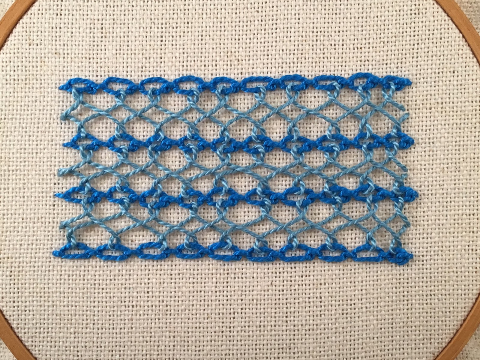 Interlaced Cable Chain Stitch by Michelle for Mooshiestitch Monday on Feeling Stitchy