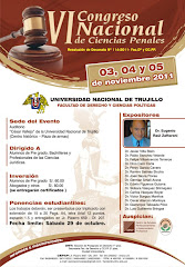 Congreso Nacional de Ciencias Penales 2011 - Trujillo