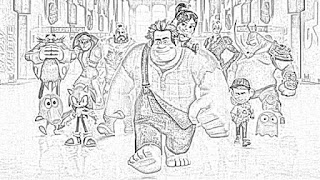 Ralph Breaks the Internet coloring pages coloring.filminspector.com