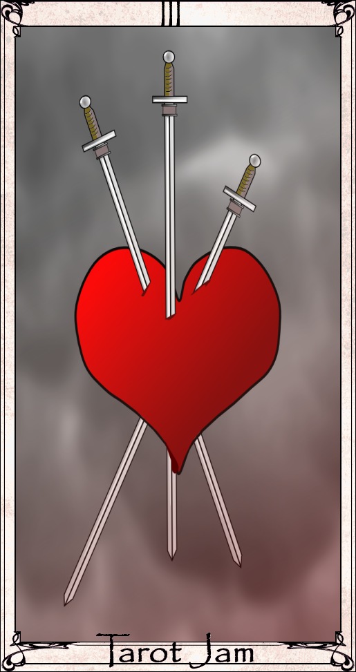 Senhor da Vida Tarot O 3 de espadas Senhor da Vida Tarot O 3 de espadas