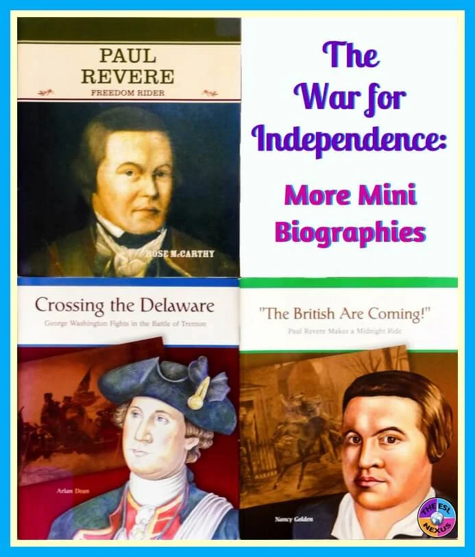 Find lots of books and other resources about teaching the War for Independence to ELLs in this blog post | The ESL Nexus