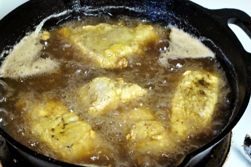 Cookin' for my Captain Southern Meal Fried Catfish, Blackeyed peas