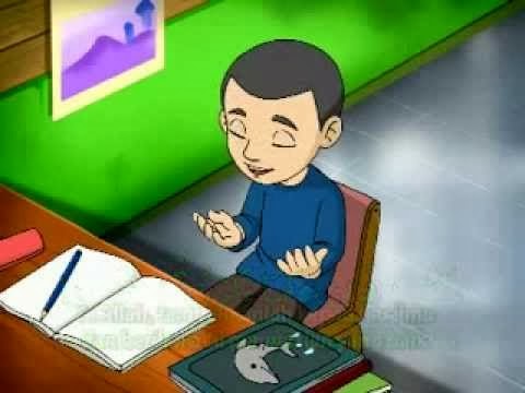 Gambar Animasi Anak Berdoa Sebelum Belajar 