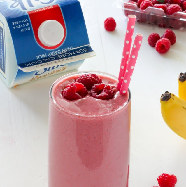 Raspberry Banana Smoothie #drink #healthy