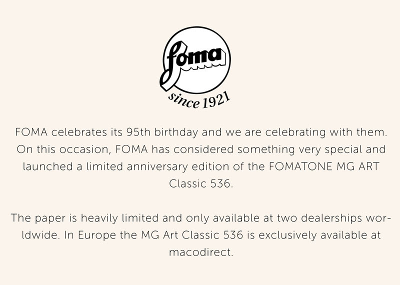 Exposed: FOMATONE MG ART Classic 536