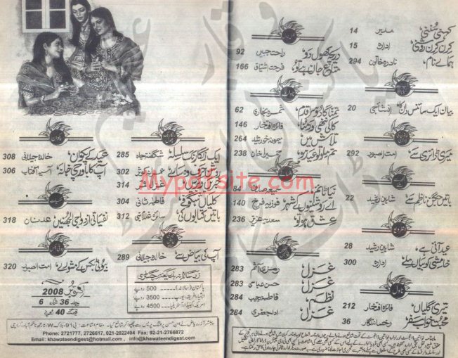 Khawateen Digest October 2008 Free Urdu Books Downloading, Islamic