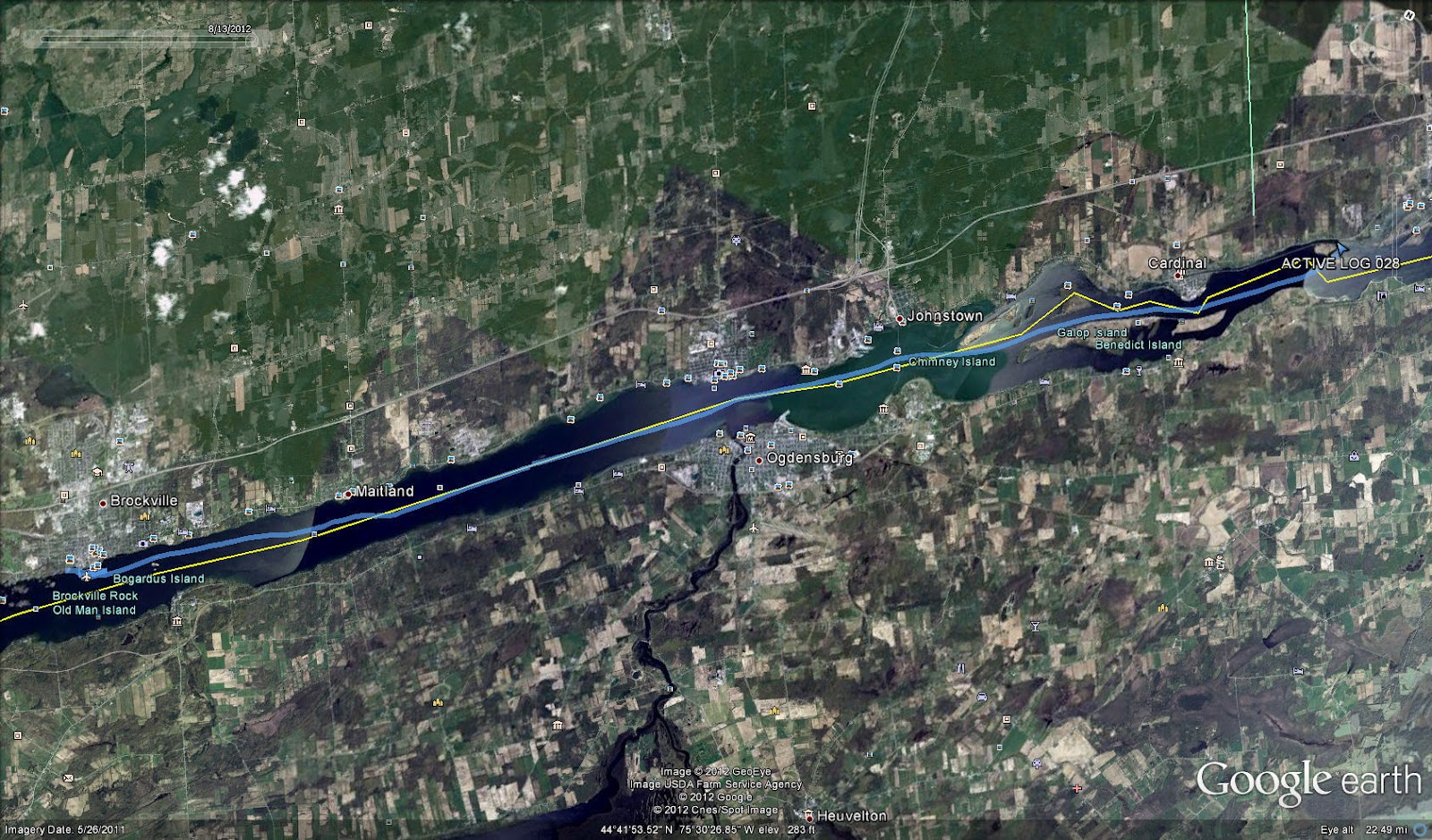 Cygnus 2012 Thousand Islands Brockville to Iroquois Locks