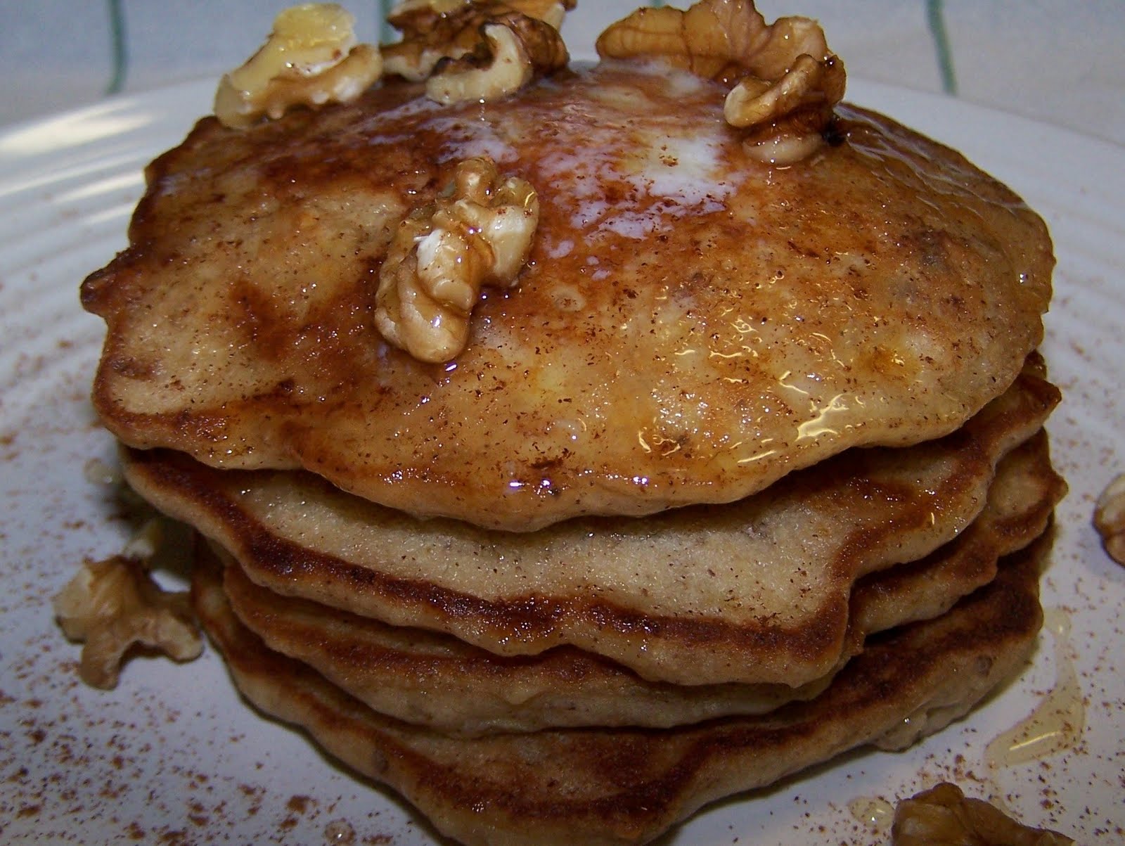 EZ Gluten Free Banana Walnut Pancakes