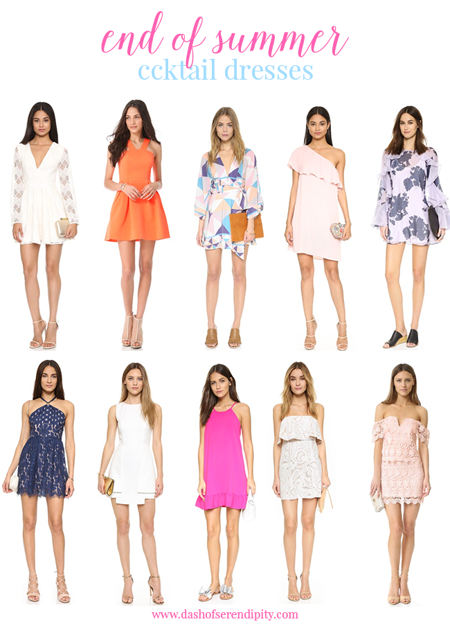 Dash of Serendipity: End of Summer Cocktail Dresses