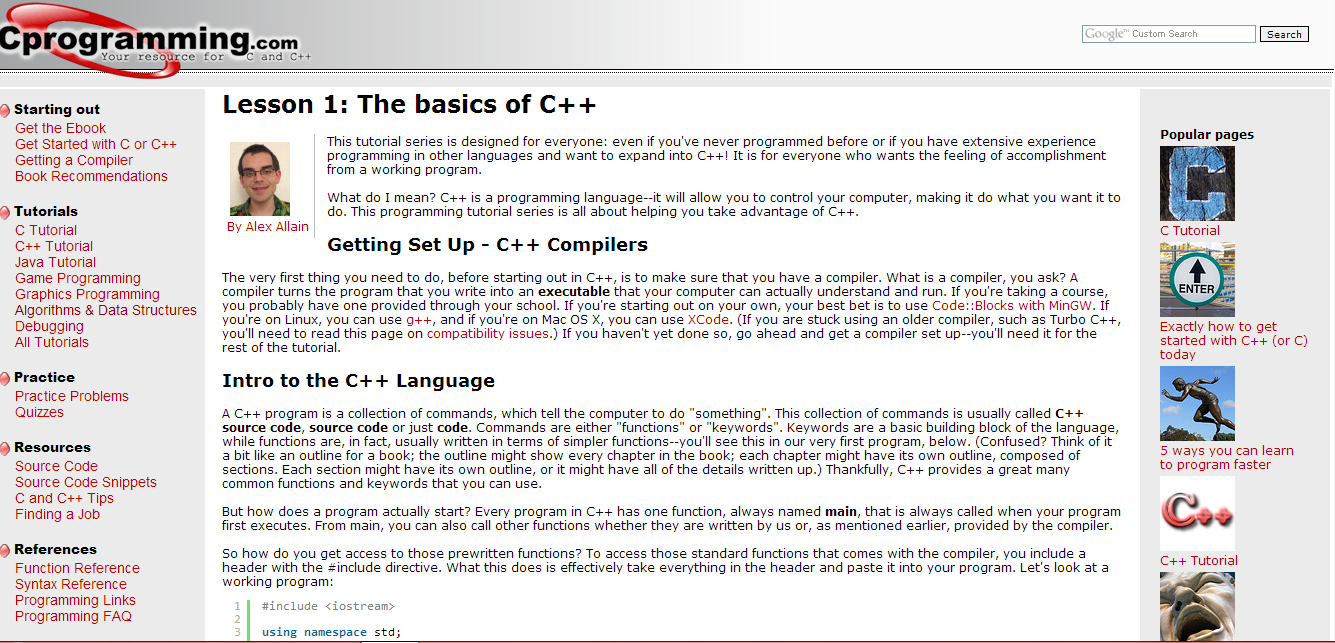 Top 10 Websites For Learning C++