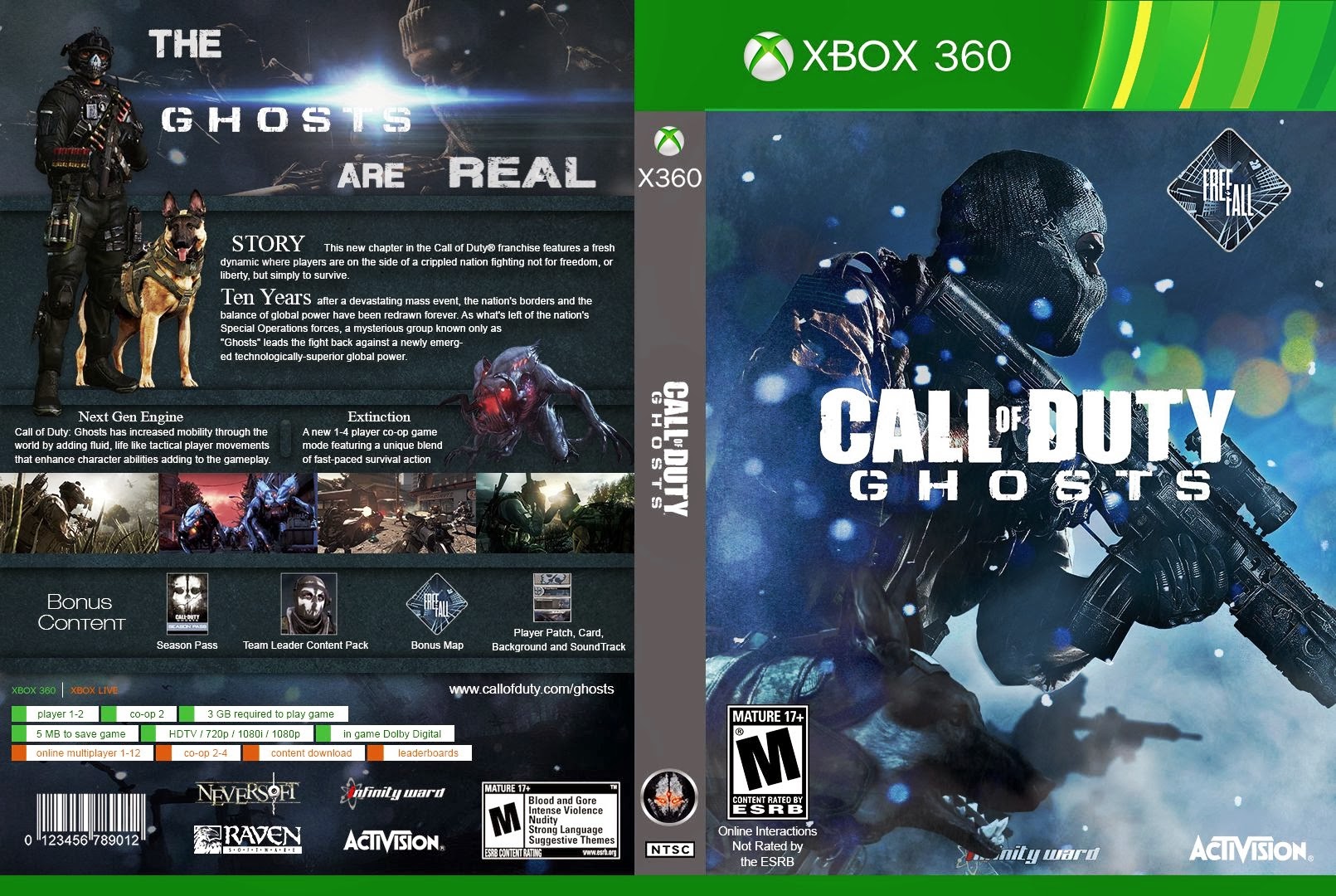 Обзор игр 360. Call of Duty Ghosts Xbox 360. Call of Duty Xbox 360. Call of Duty Ghosts Xbox 360 обложка. Call of Duty на иксбокс 360.