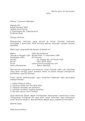 Contoh Surat Lamaran Kerja Di Pt Kalbe Farma Kumpulan Contoh Surat