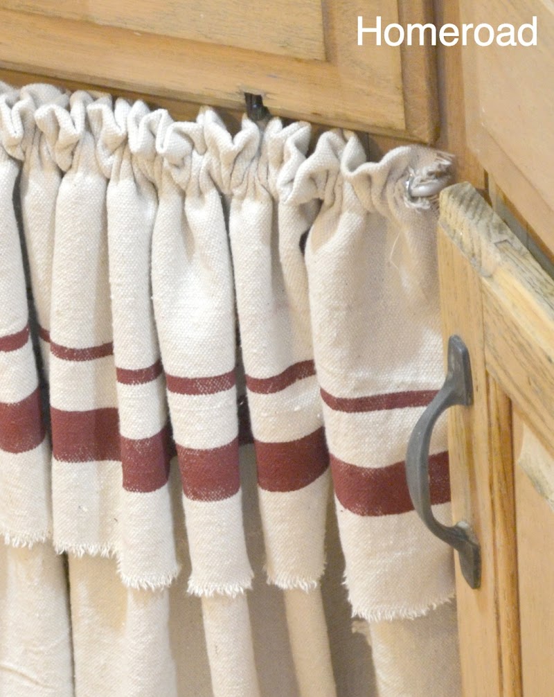 A Farmhouse Kitchen and Skirted Sink