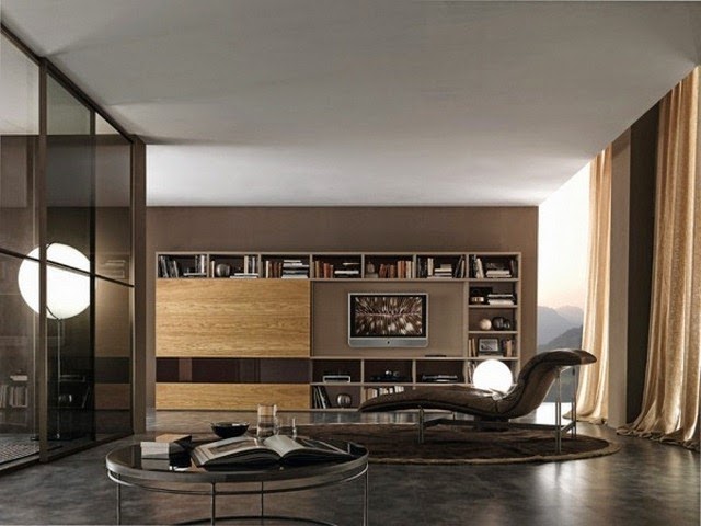 Living room interior design ideas &#8211; browns are modern