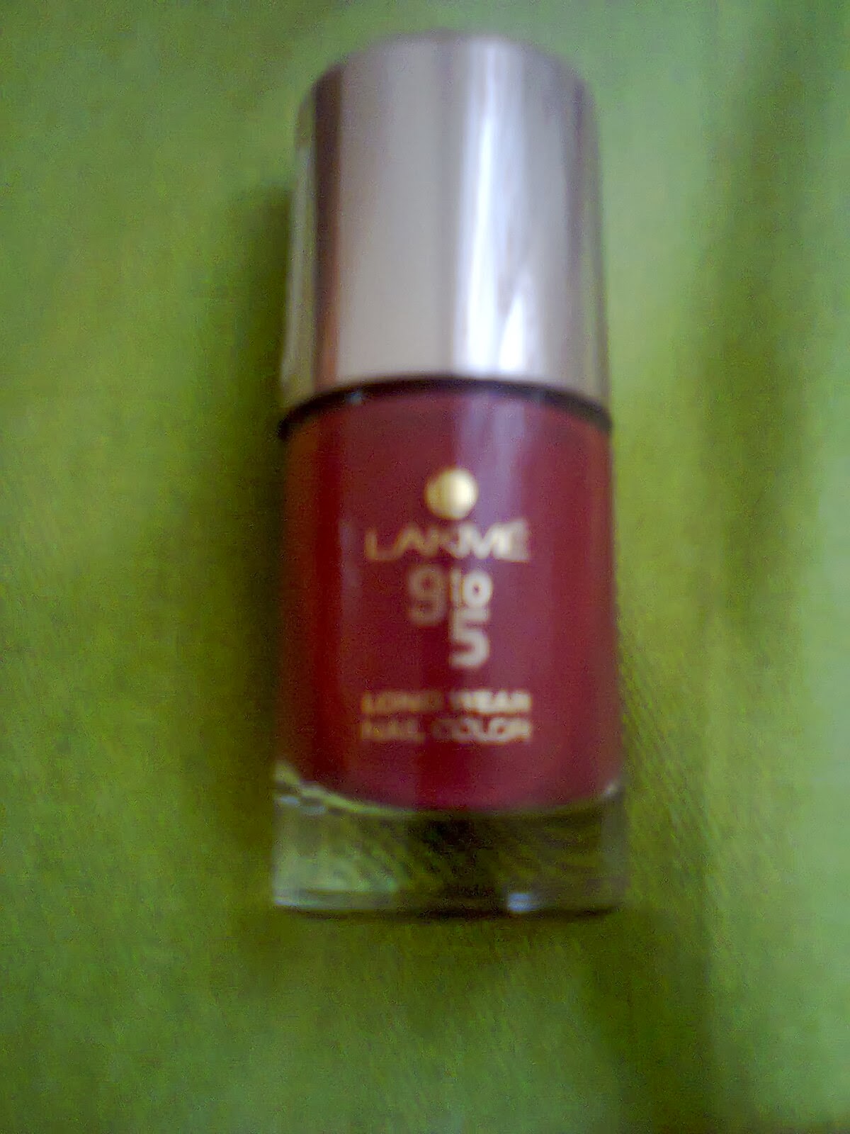 MyCosmeticDiary Lakme 9 to 5 Long Wear Nail Polish "ShadeRust Project