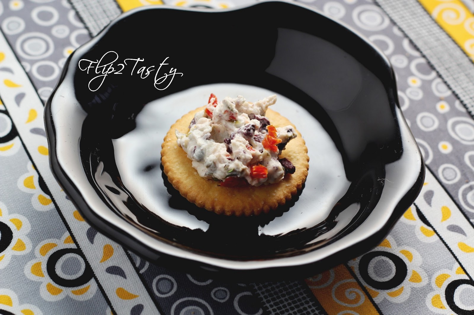 Greek Olive Cream Cheese Spread | Flip2Tasty