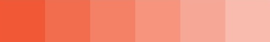 paleta de cores coral