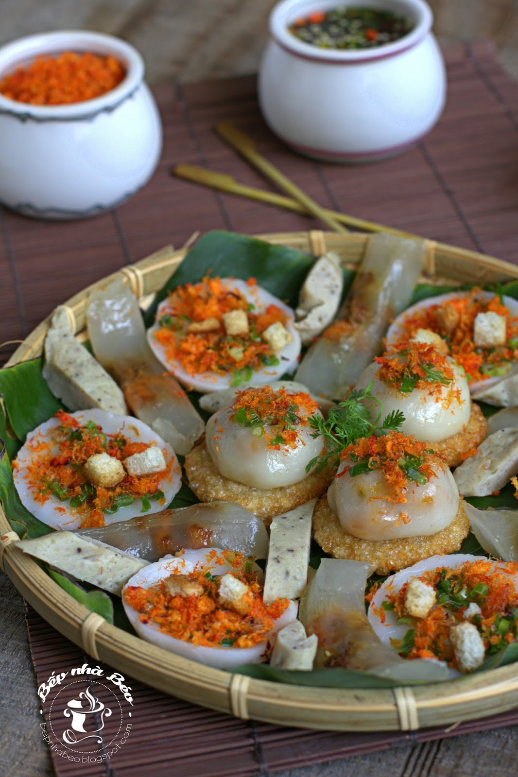 Cách làm bánh tráng trộn: BÁNH BÈO, BỘT LỌC , ÍT RAM