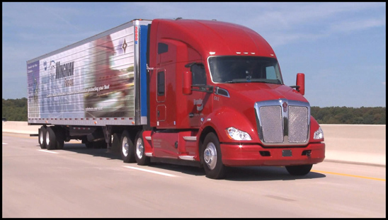 Kenworth T680 equipped with Bendix Wingman Fusion