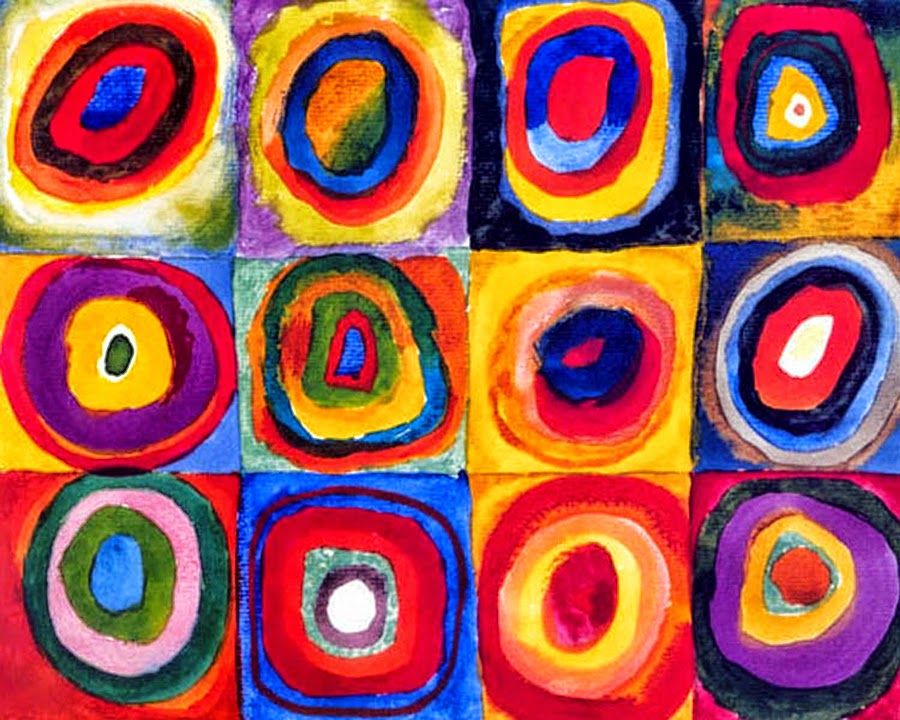 Wassily Kandinsky - Color Study. Squares with Concentric Circles. 1913
