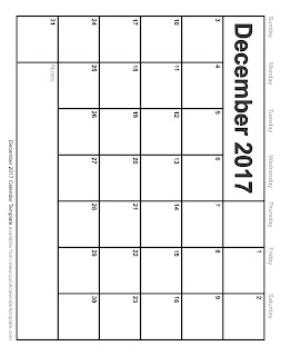 Free Printable Calendar December 2017