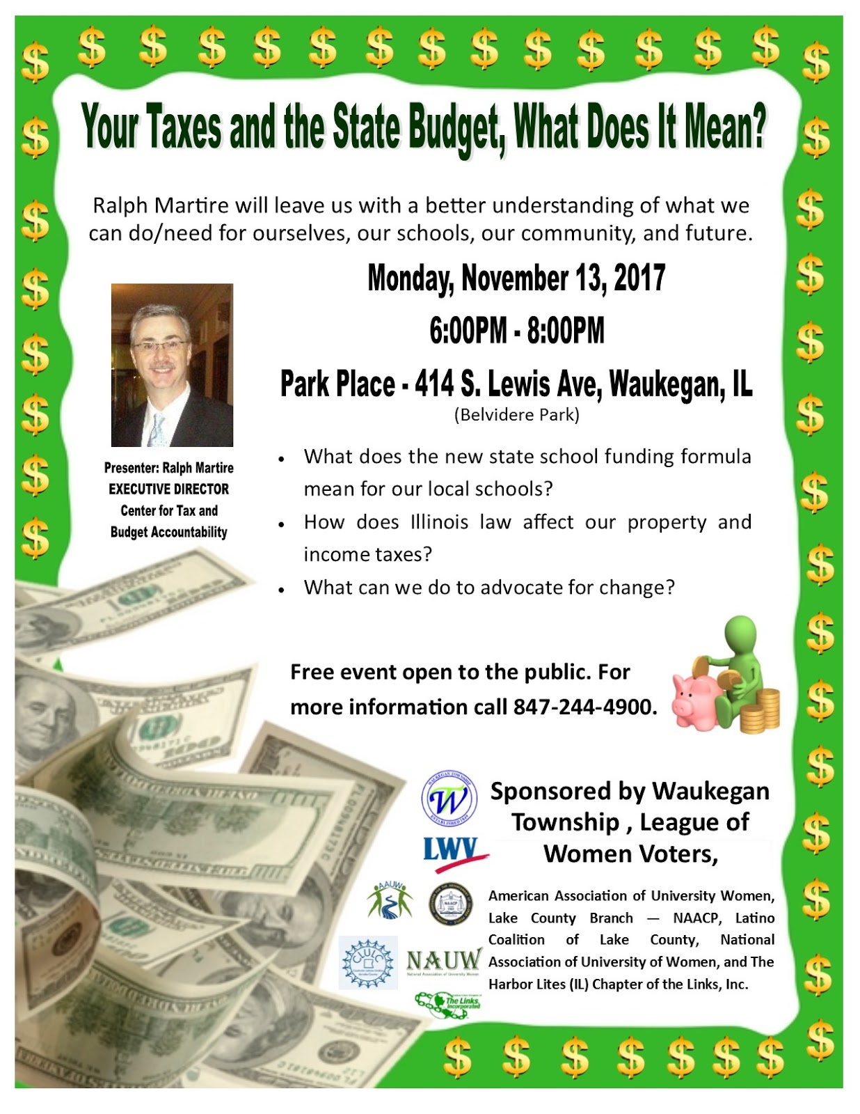 AAUW Waukegan Area Branch Tax Event