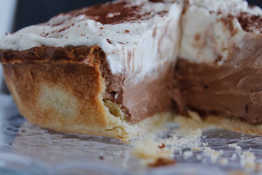 Receta Pie de mousse de chocolate de naranja