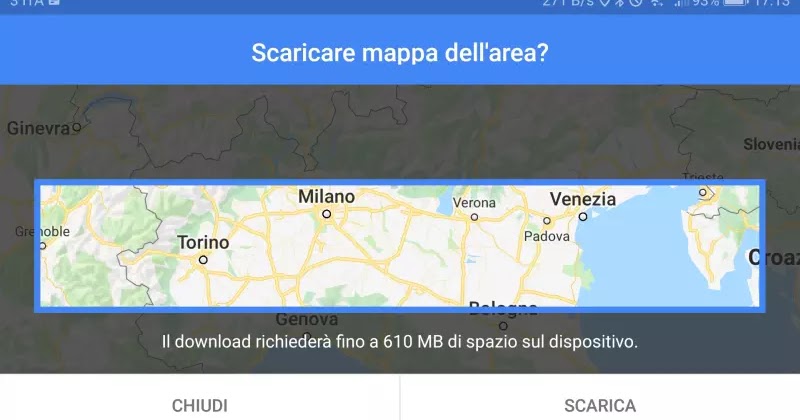 SCARICARE TRAGITTO MAPS