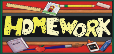 Homework basket clipart image