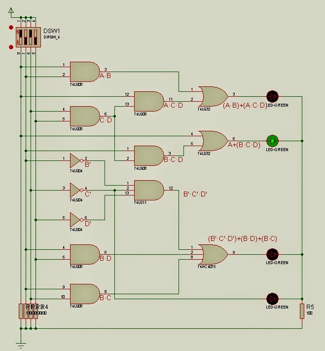 Bcd Gray Code Converter Circuit Diagram