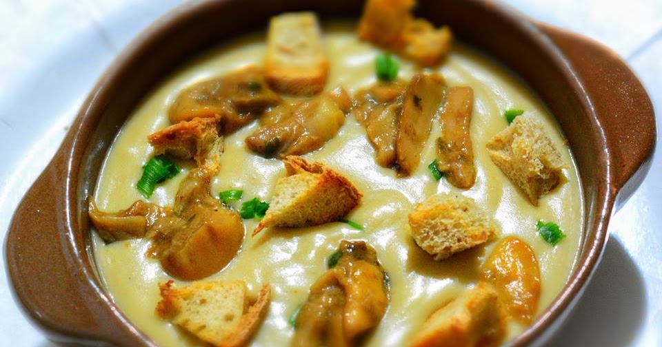 VELLUTATA DI PATATE E PORCINI CON ERBA CIPOLLINA Ornella Pasquariello