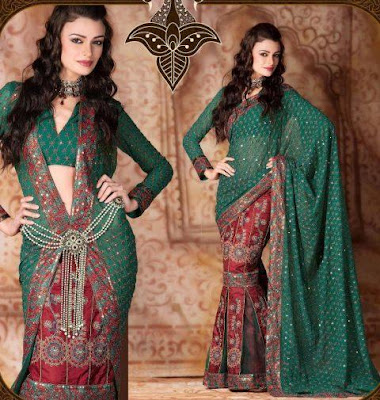 Bridal Lehenga Saree Styles Collection