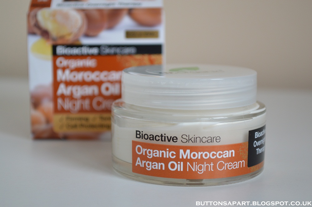 Buttons Apart dr organic moroccan argan oil night cream review
