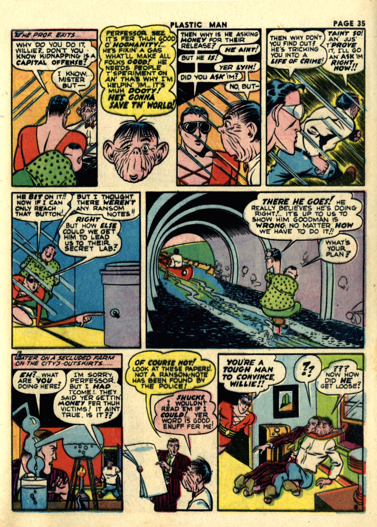 Read online Plastic Man (1943) comic -  Issue #1 - 37