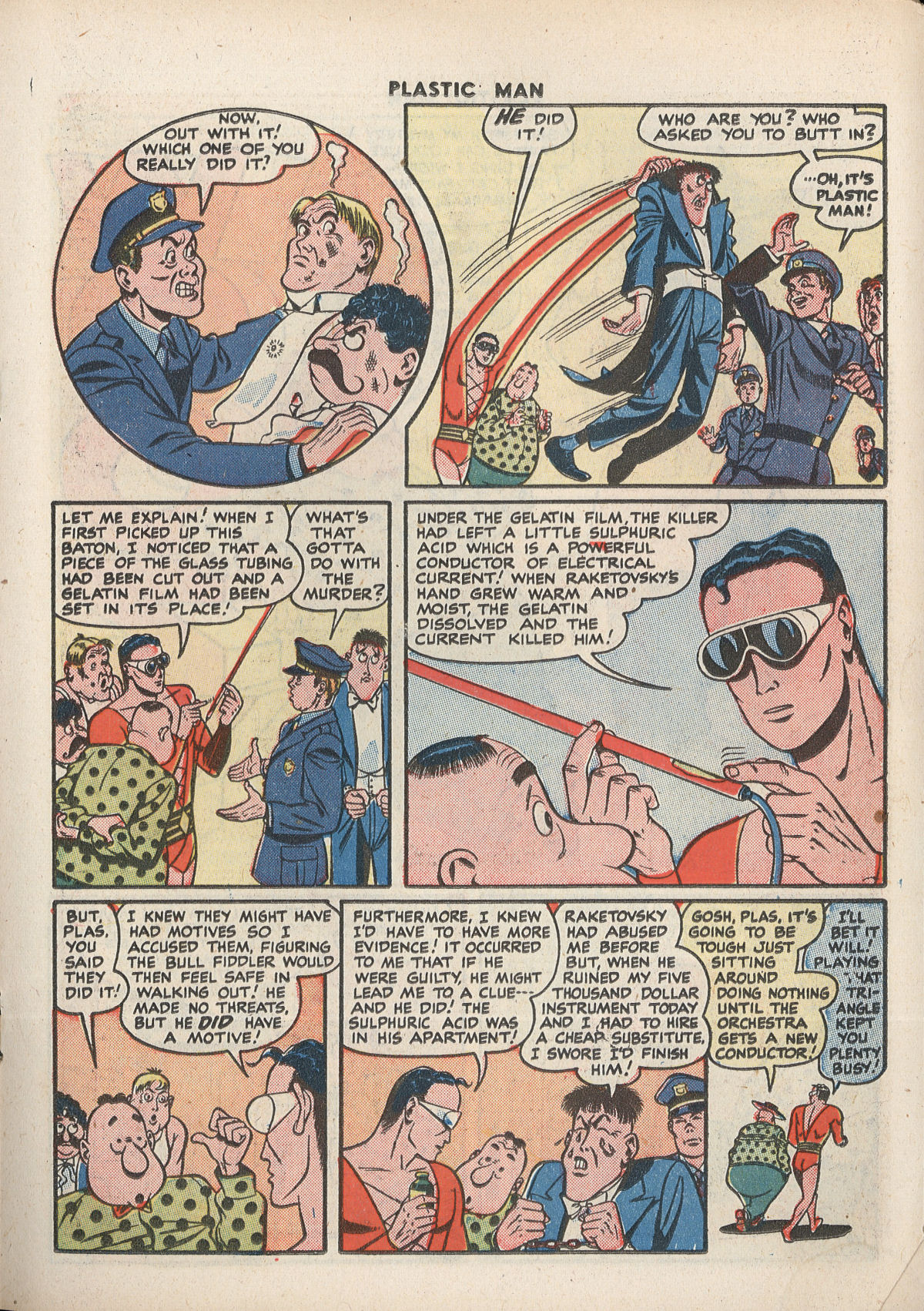 Read online Plastic Man (1943) comic -  Issue #8 - 25
