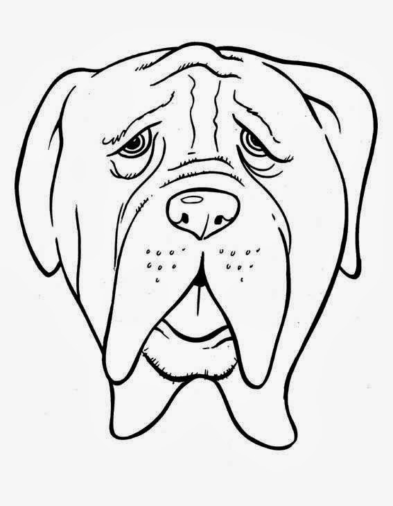 La Chachipedia: Dibujos de perros para colorear.