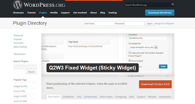  add Sticky sidebar In Wordpress