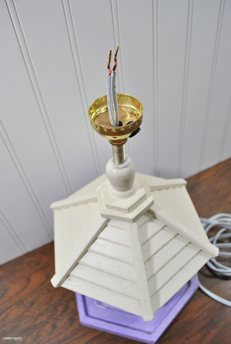 DIY Bedside Makeover: a Reinvented Nightstand + a Vintage-Inspired Birdhouse Lamp