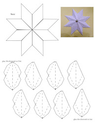 pointed star pattern christmas paper ornament laura