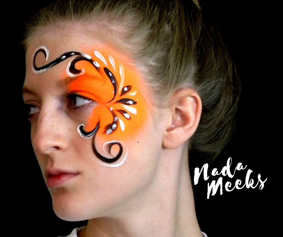 Nada Meeks Face Painter Simple Orange