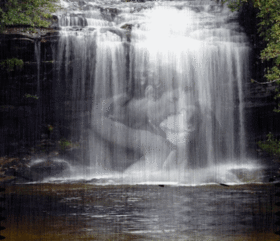 Waterfall Kissing