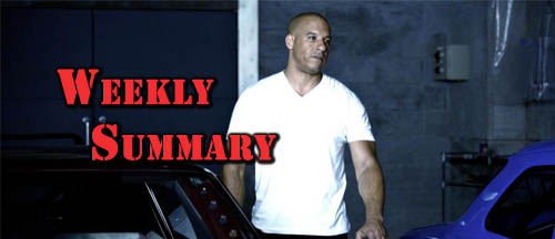 Vin Diesel Weekly Summary